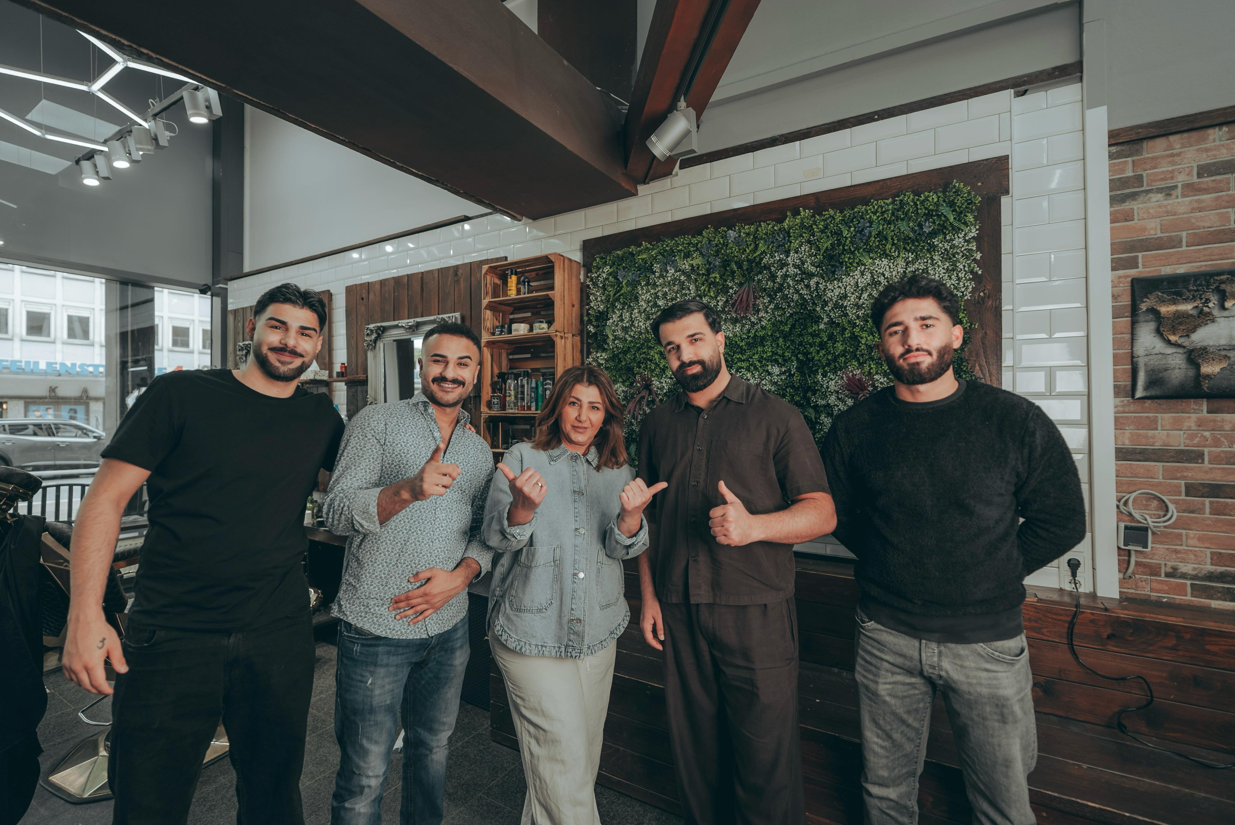 Das Klas Barbershop Team & Familie